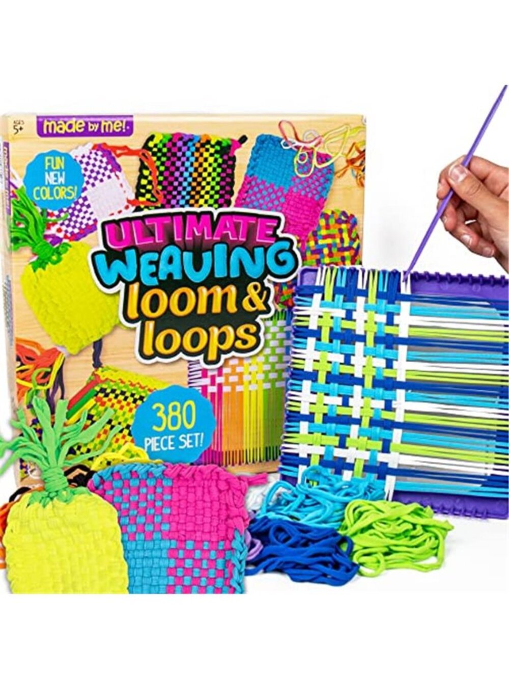 Kids Weaving Loom Kit Craft Loops DIY Potholder Weaving Set 380 Piece Craft